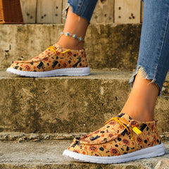 Colorful Skull Ghost Print Low Top Sneakers for Halloween