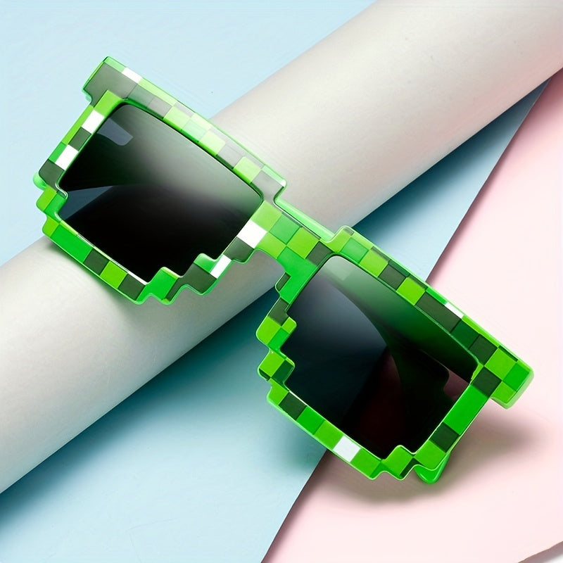 Y2K Mosaic Square Sunglasses UV400