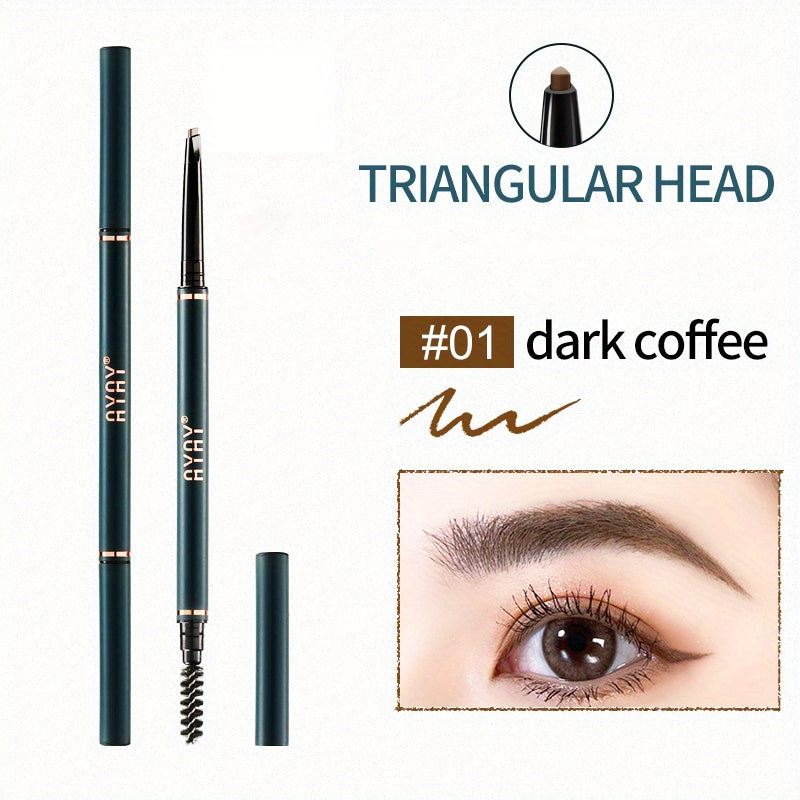 Triangle Head Eyebrow Pencil Fine Smooth Smudge Proof Makeup Stick