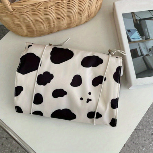 Portable 4-in-1 Roll Up Travel Toiletry Organizer with Cartoon Pattern