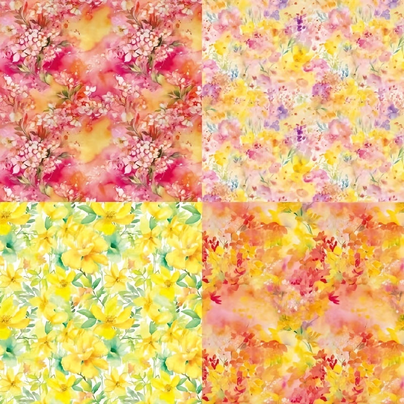 Meeting Flower OMBRE Scrapbook Kit 6 Pattern Paper DIY Photo Album
