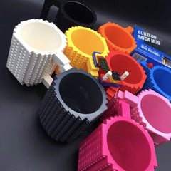 350ml Building Block Coffee Cup Solid Creative Water Cup