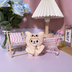 K POP Style Plush Doll with Detachable Cape Soft Plush Animal Costume