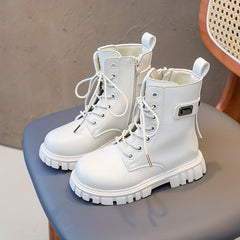 Solid Zipper Boots for Boys - Comfortable Non Slip - All Seasons