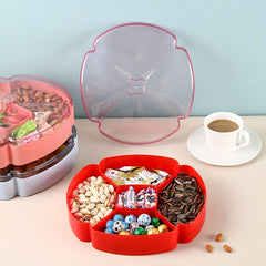 Plastic Food Storage Container Tray with Lid