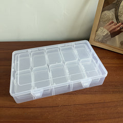 26pcs Plastic Clear Storage Box Organizer Jewelry DIY Art