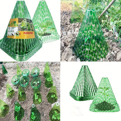 5pcs Reusable Frost Proof Plastic Floral Plant Bell Jar Sets Winter Plant Cover