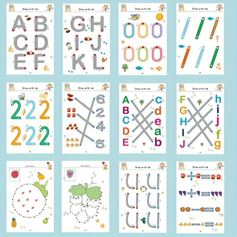 Kids' Handwriting & Drawing Skills Improvement Book
