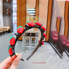 Flower Decor Headband Hair Clip Press Hair Wash Face Headband