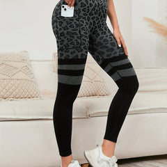 Leopard Print Seamless Yoga Pants High Stretch Leggings Women's Activewear