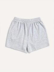 Hearts Print Hotpants Elastic Waist Casual Shorts