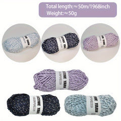 Reflective Wool Icelandic Wool Reflective Thread 50g 50m