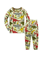 Boys Dinosaur Pajama Set Long Sleeve Top & Pants