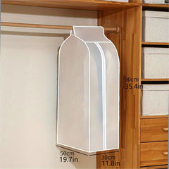 1pc Dust Cover Bag with Zipper for Clothes Storage