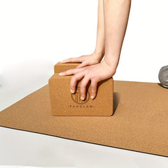 Cork Yoga Brick High Density Support for Yoga Pilates Stretching