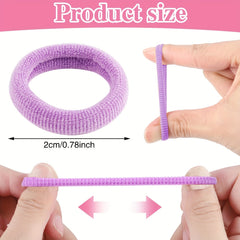 100pcs Colorful Elastic Hair Ties Party Gift For Girls