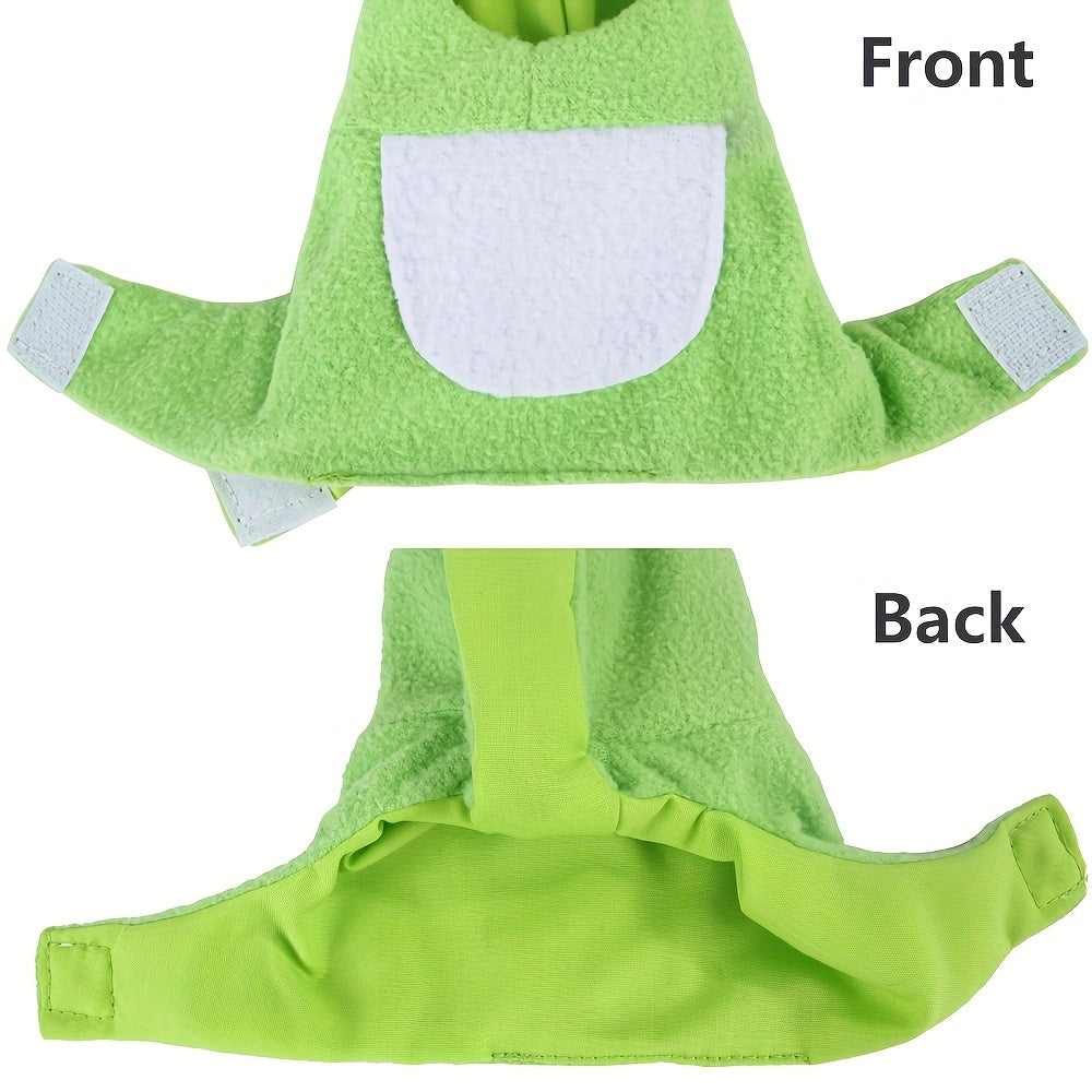 Funny Frog Pet Costume for Birds Creative Cosplay Outfit