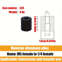 Camera Mount 1/4 Female to M4-M10 Screw Adapter for Tripod Accessories