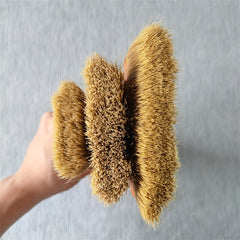1pc 2 3 4 Long Plastic Brush Red Curved Handle Thicken Brown Nylon B