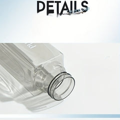 Square Water Cup Portable Leakproof Heat Resistant Plastic Bottle