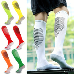 Men's Over The Knee High Sport Socks Sweat Absorbing Comfy Breathable