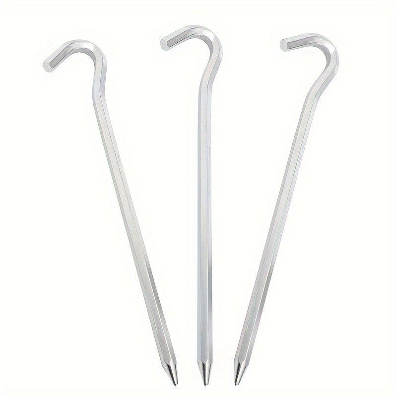 6pcs Outdoor Camping Ground Nails Canopy Steel Ground Nail