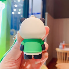 Cartoon Panda Keychain Animal Keyring, Bag Pendant, Car Key Chain