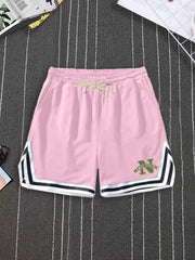 Comfy Active Shorts Men's Stretch Waist Drawstring Shorts