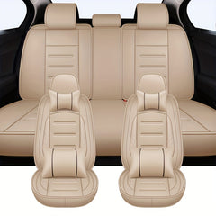 5 Seat Car Seat Cover YNOOH PU Leather Auto Cushion Protector