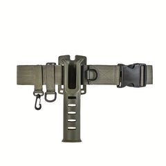 Portable Plastic Fishing Pole Insertion Belt With Rod Rack