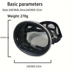 Tempered Glass Diving Goggles Large View Diving Equipment