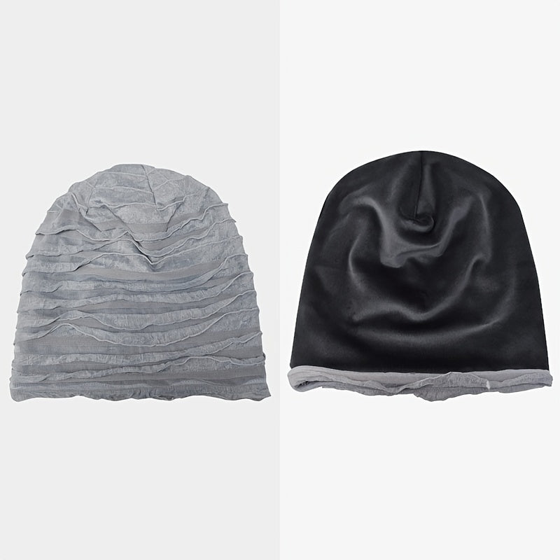 Mens Baggy Casual Chemo Knitted Beanie Hat