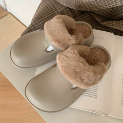 XIXITIAO Boys' Cozy Winter House Shoes Non-slip Indoor Slippers