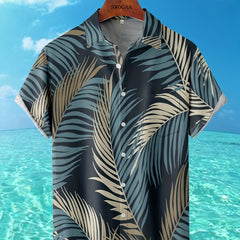 Men's Coconut Print Short Sleeve Hawaiian Shirt