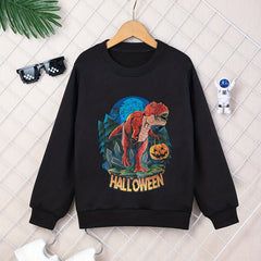Boy's Dino Graphic Sweatshirt for Halloween
