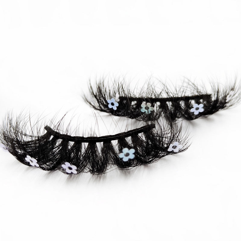 Fluffy Flower Eyelashes Faux Mink Lashes 25mm