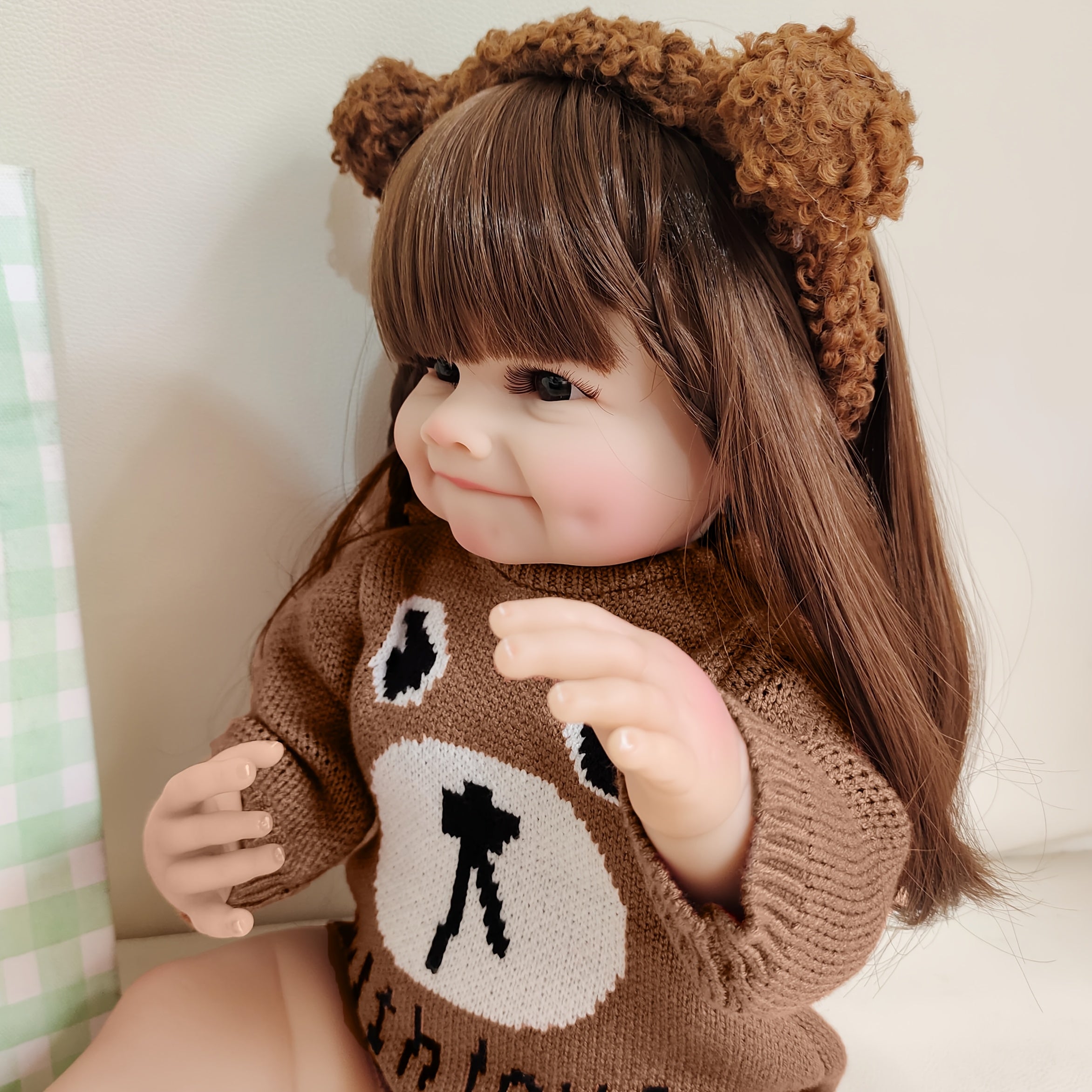 Realistic 55cm Full Silicone Doll with Submergible Wig