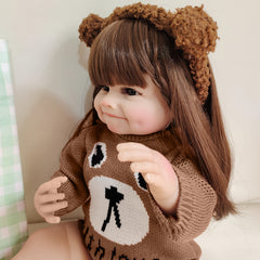 Realistic 55cm Full Silicone Doll with Submergible Wig