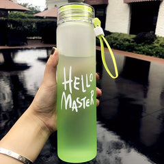 17oz Frosted Plastic Water Bottle for Travel Fitness Sport