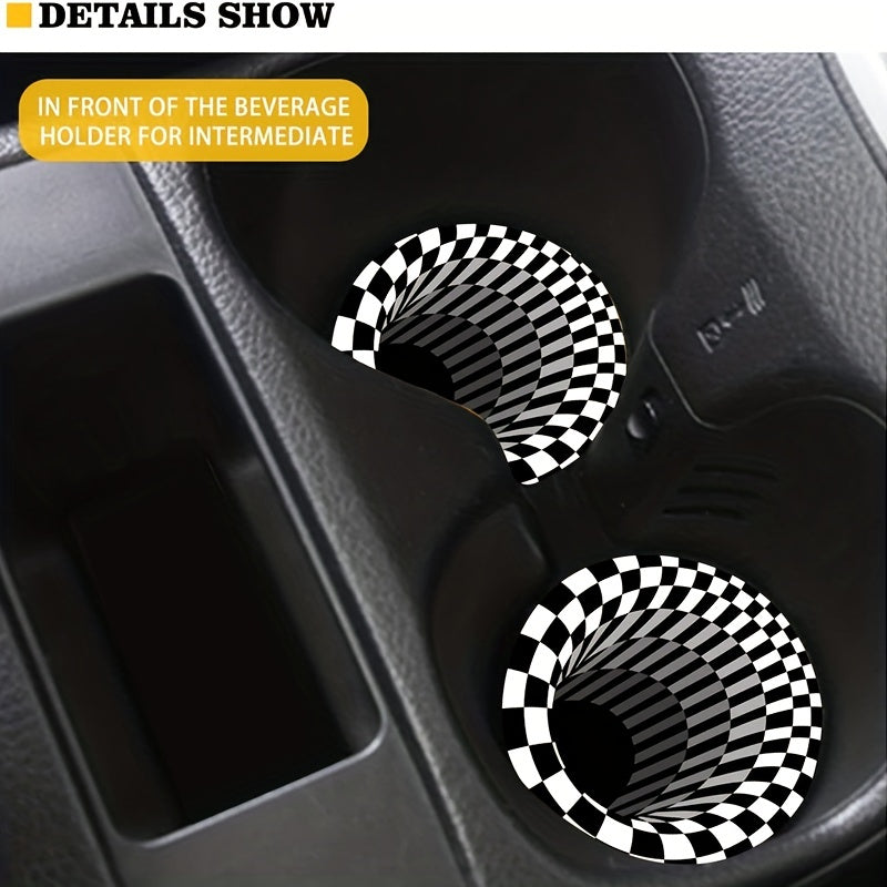Waterproof Car Interior Coaster Anti-slip Decorative Set