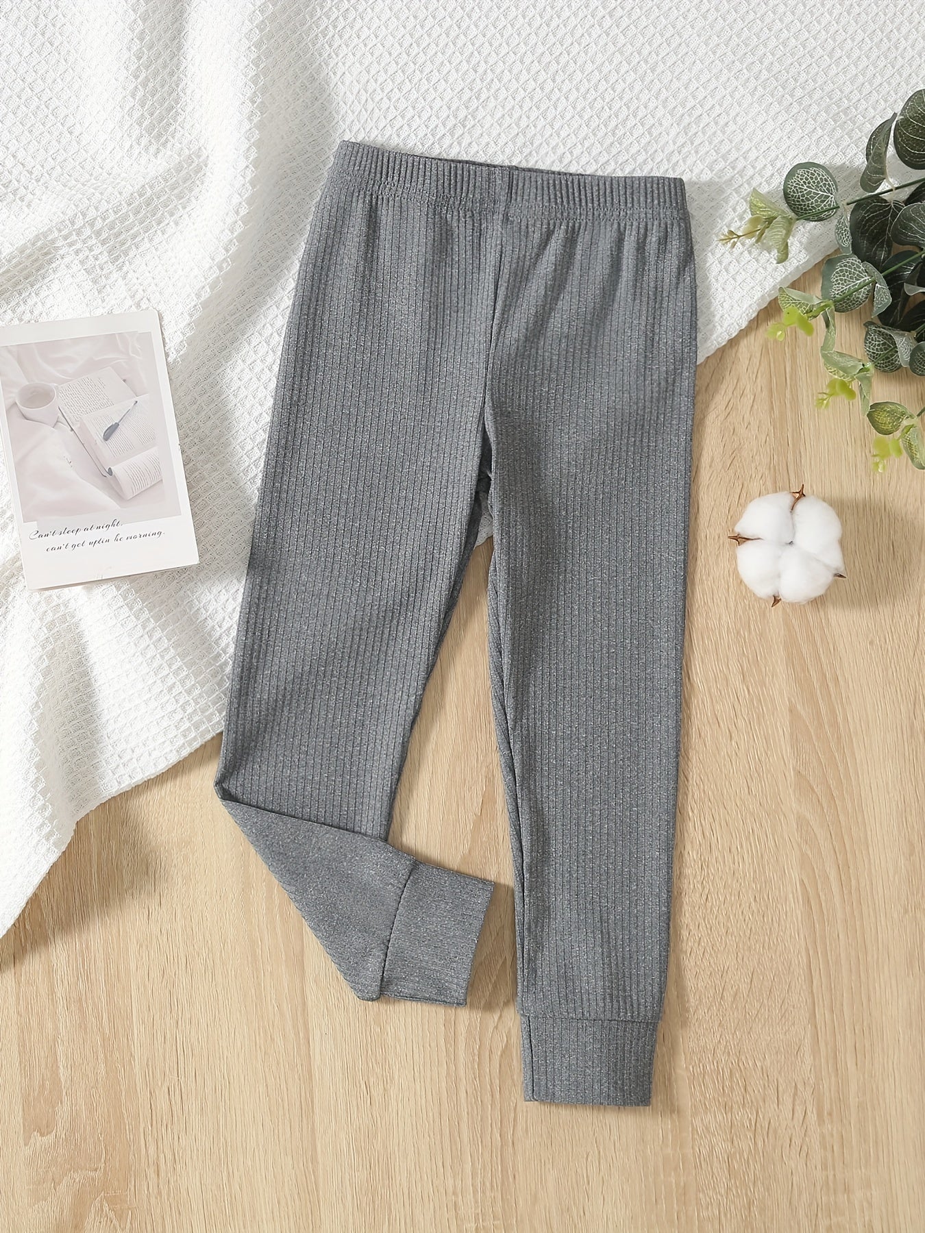 Girls Soft Ribbed Leggings for Autumn/Winter