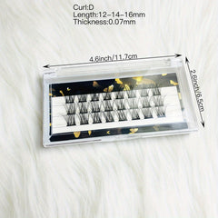 D Curl Volume Lash Clusters for DIY Extensions 100 Clusters 12 14 16mm Mix