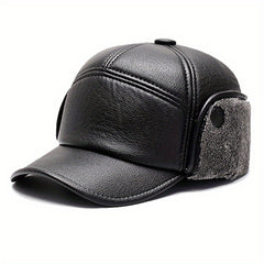 Winter Baseball Cap Hats For Men Snapback Father Hats Earflaps Thicken Dad Cap