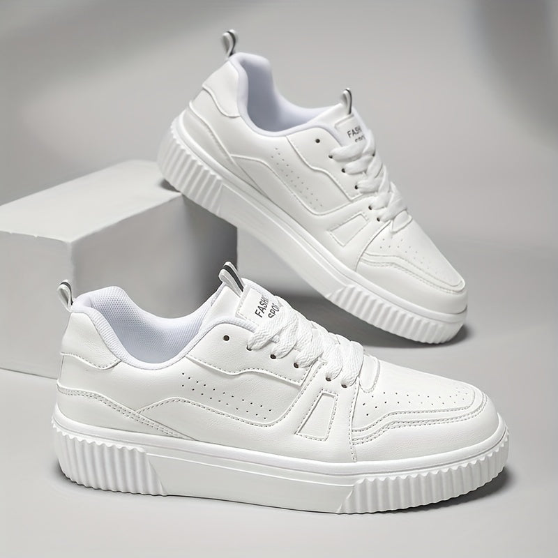 Women's Solid Versatile Skate Shoes Lightweight Low Top Outdoor Sport Shoes