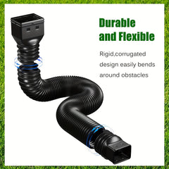 Retractable Downspout Extender Tool for Rain Gutter Drain