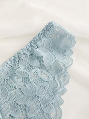 4 Sets Lace Bra & Panties Lingerie - Contrast Design