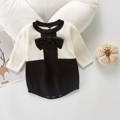 Baby Girls Bow Long Sleeve Bodysuit