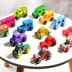 Wooden Car Truck DIY Graffiti Set - Creative Craft Kit