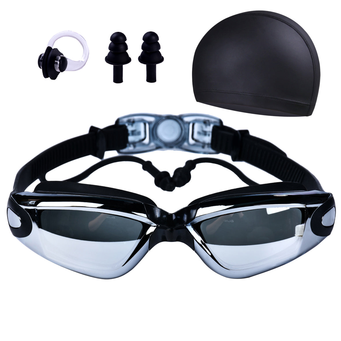 Electroplated Swimming Goggles Set - Waterproof & Anti Fog