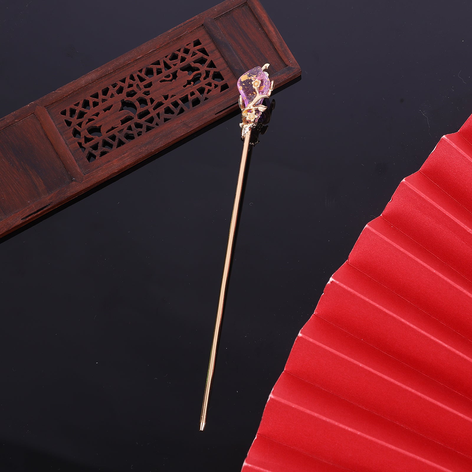 Vintage Alloy Hairpin Flower Branch Hair Stick Hair Accessories